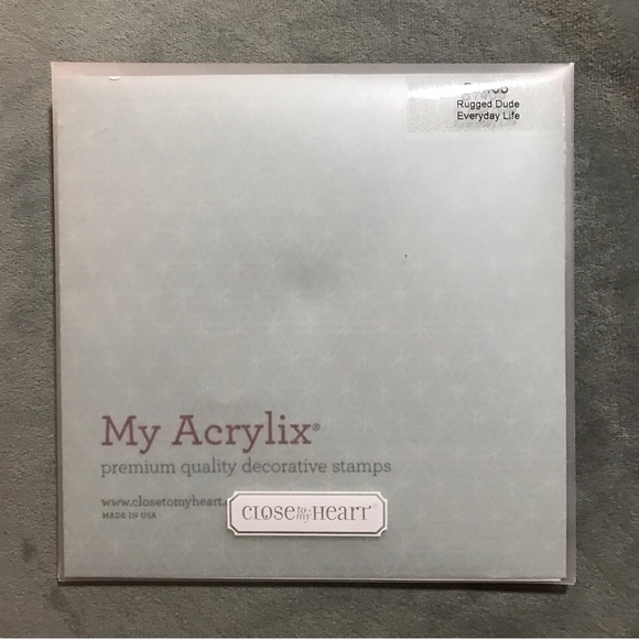 Close to My Heart 9 pcs Rugged Dude clear stamp set - Picture 3 of 3